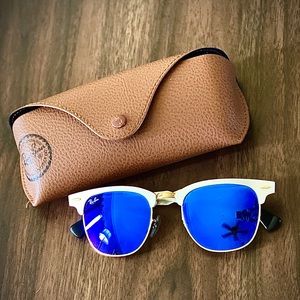 Ray-Ban Clubmaster Aluminum Flash Lens Gradient